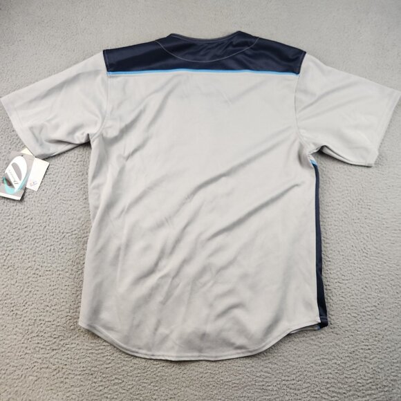 Tampa Bay Rays Baseball Jersey Mens Large Gray Embroidered Stitched MLB Baseball - Picture 2 of 9